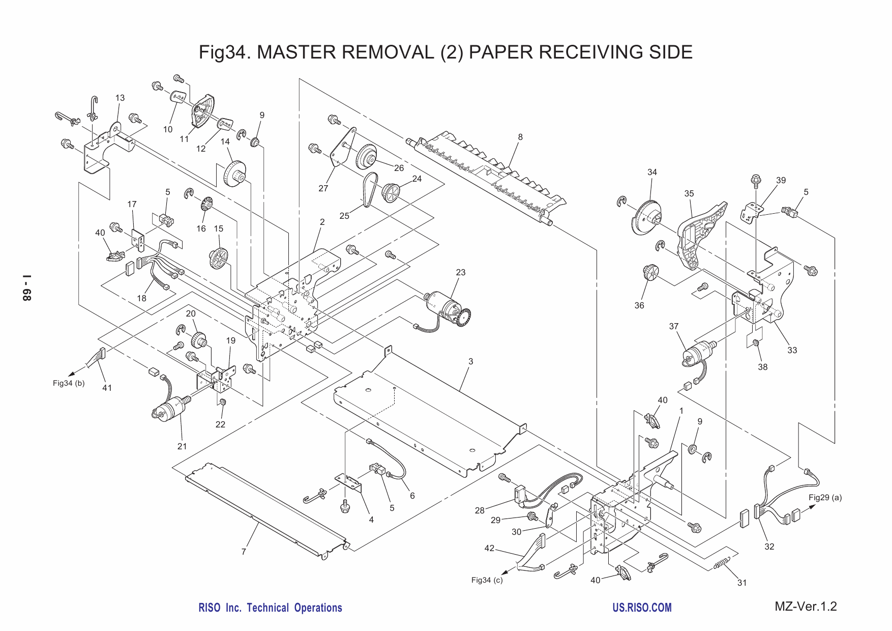 RISO MZ 770 790 MV-7690 Parts List Manual-6